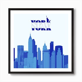 New York City Skyline 1 Art Print