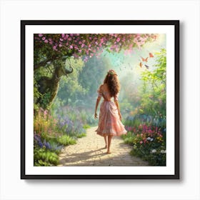 Cinderella Garden Art Print