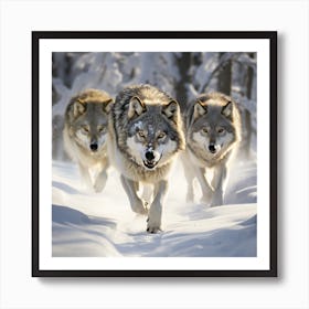 Wolf Pack Art Print