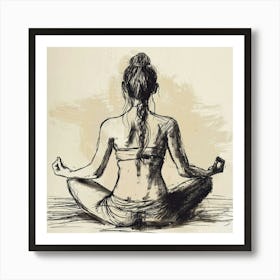 A Yoga Session Hand Drawn Sketch Illustration 1718673649 2 Art Print