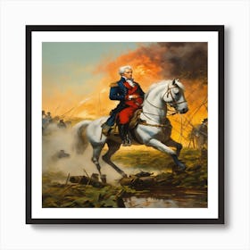 General Washington On Horseback Poster