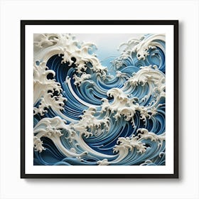 Great Wave 4 Art Print