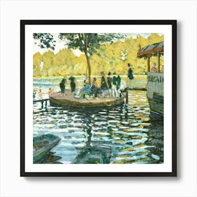 Claude Monet - Bateau Mouche Art Print