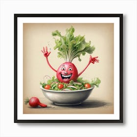 Beet Salad Art Print