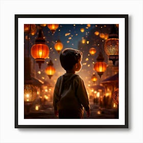 Chinese Lanterns Art Print