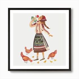 Village Girl Art Print