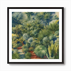 Cactus Garden 1 Art Print