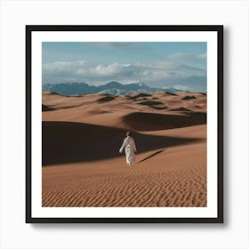 Sand Dunes In The Desert Art Print