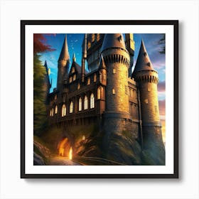 Harry Potter Castle 8 Art Print