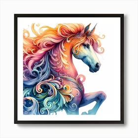 Unicorn Painting 4 Art Print