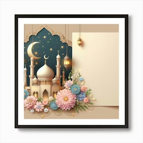 Islamic Muslim Holiday Background Art Print