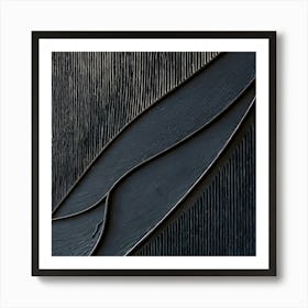 'Black Leaf' Art Print