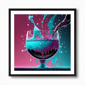 Wine Pouring Art Print