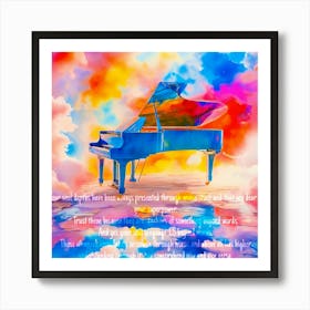 Through music Art Print