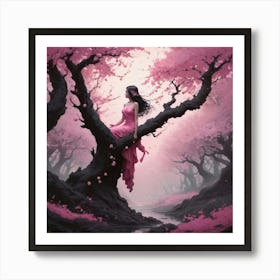 Cherry Blossom Tree Art Print