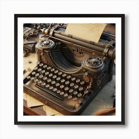 Old Typewriter 1 Art Print