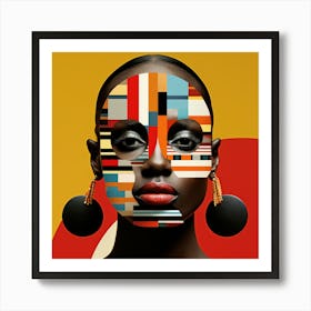 Bauhaus Kenyan Woman 01 Art Print