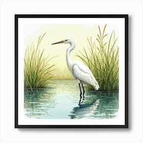 Great Egret Art Print