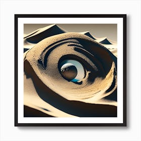 Eye Of The Sand Art Print
