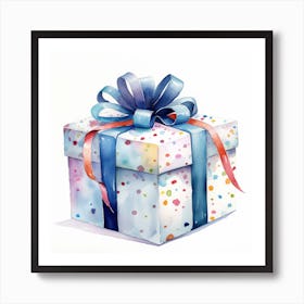Marion7114 Extravagantly Wrapped Gift Watercolor White Backgrou 24b216bb B57e 4fa9 8942 92a5ce48be34 Art Print