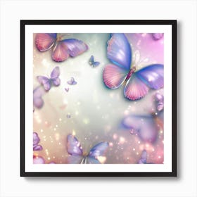 Butterfly Wallpaper 3 Art Print