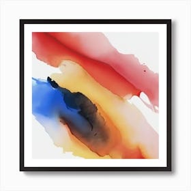 Abstract Watercolor Painting Art Print