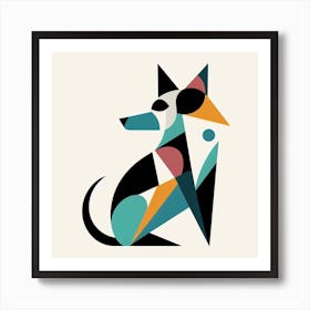 Geometric Dog 3 Art Print