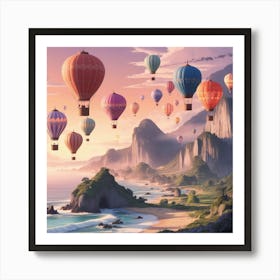 Hot Air Balloons Art Print