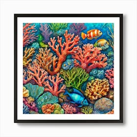 Coral Reef 1 Art Print