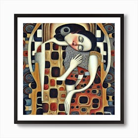 Kiss By Gustav Klimt 1 Art Print