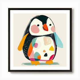 Charming Illustration Penguin4 Art Print