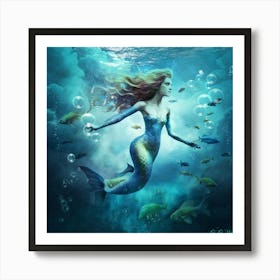 Mermaid 36 Art Print