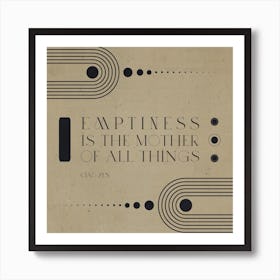 Mama Emptiness Art Print