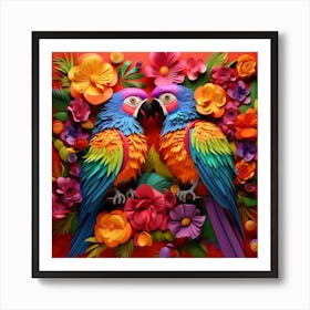 Parrots Art Print