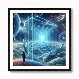 Futuristic Space 1 Art Print