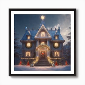 Christmas House 53 Art Print