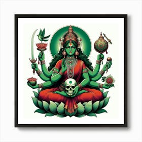 Hindu Goddess Art Print