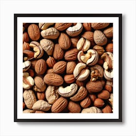 Nuts And Pistachios Art Print