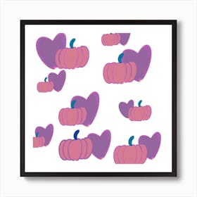 Pinkle Pumpkins Art Print