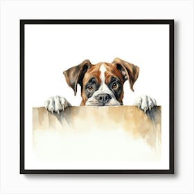 Boxer Dog 13 Art Print