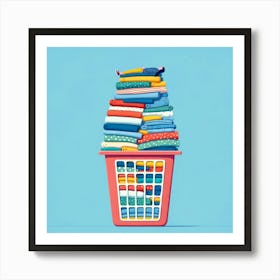 Laundry Basket Art Print