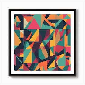 Abstract Geometric Pattern 2 Art Print