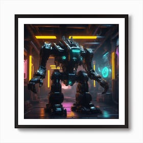 Futuristic Robot 53 Art Print