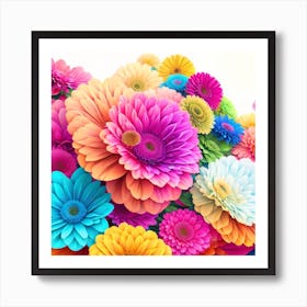 Colorful Flowers 1 Art Print