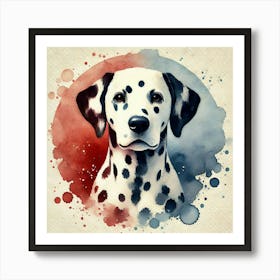 Watercolor Dalmatian 2 Art Print