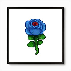 Blue Rose Art Print