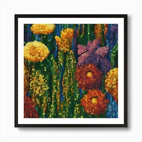 Flower Garden Art Print