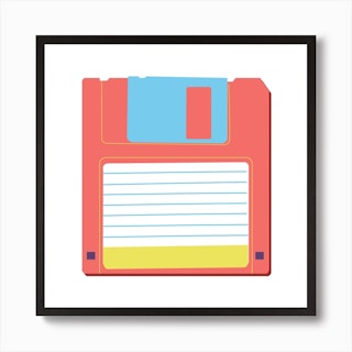 Floppy Disk Art Print