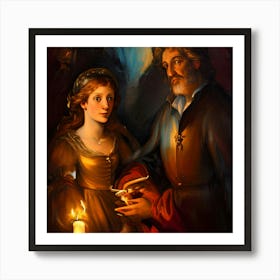 CANDLE LIGHT Art Print