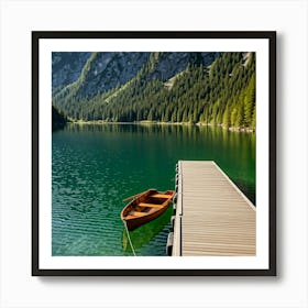 Lake In The Alps Art Print